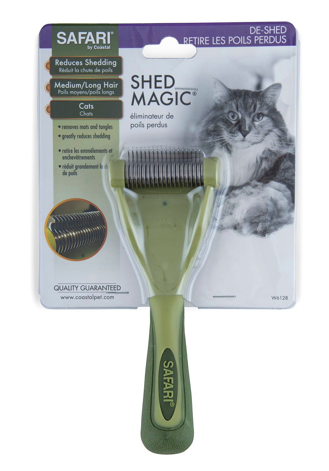 Safari Shed Magic De-Shedding Tool for Dogs & Cats - Lambert Vet Supply ...