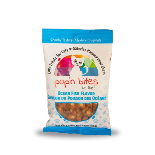 Pop'n Bites Ocean Fish Flavor Cat Treats, 2 oz