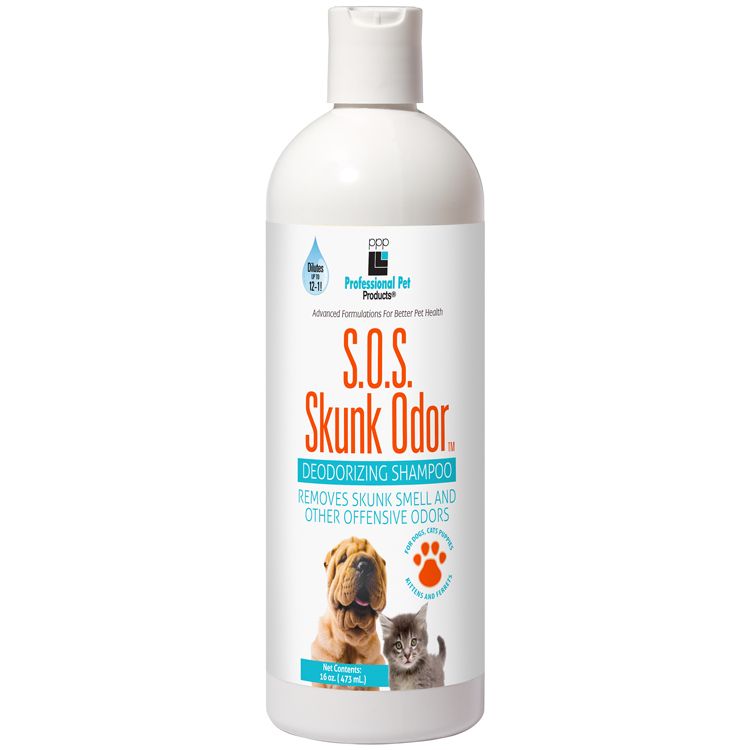 PPP SOS Skunk Odor Shampoo, 16 oz - Lambert Vet Supply | Dog, Cat ...