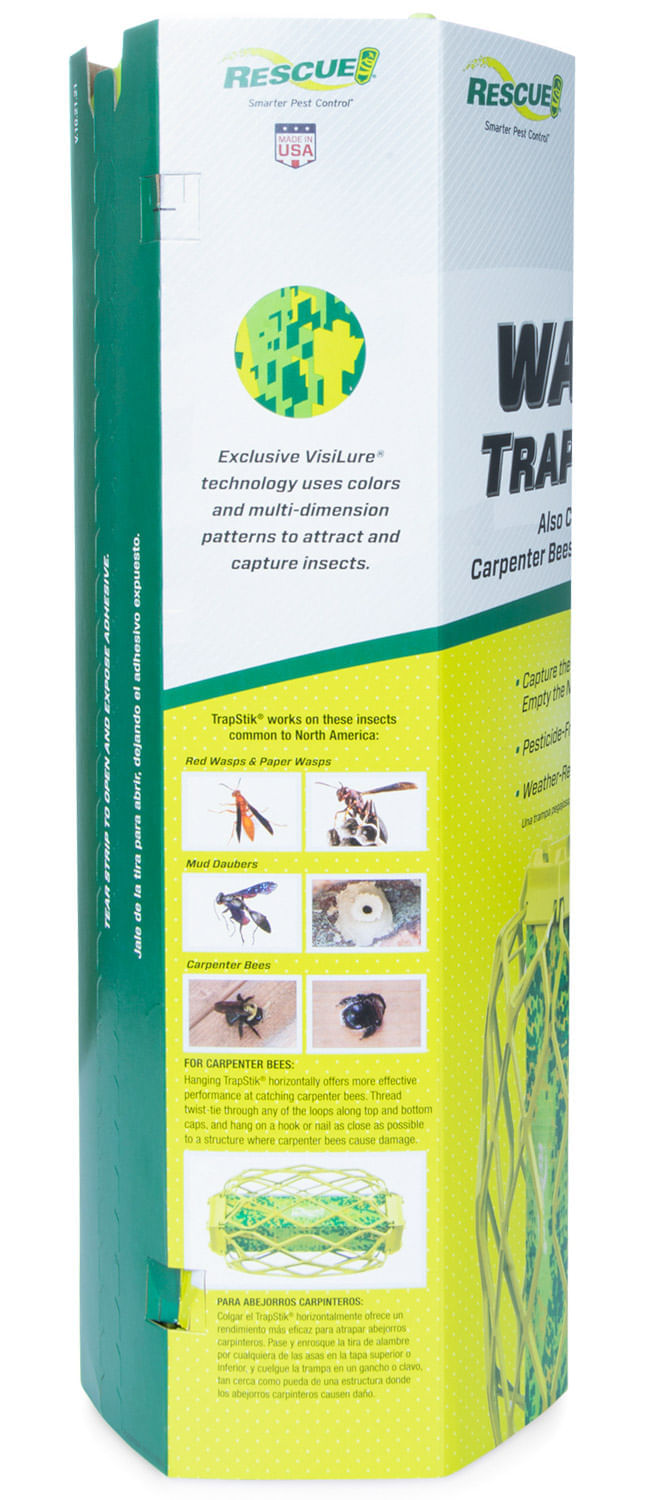 Rescue TrapStik for Carpenter Bees, Wasps and Mud Daubers - Pet ...