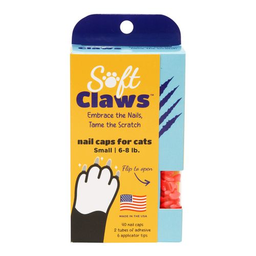 Soft Claws Nail Caps for Cats Small Pink 40 ct