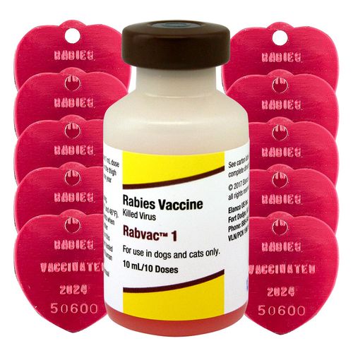 Rx RabVac 1 Rabies Vaccine Kit with Tags