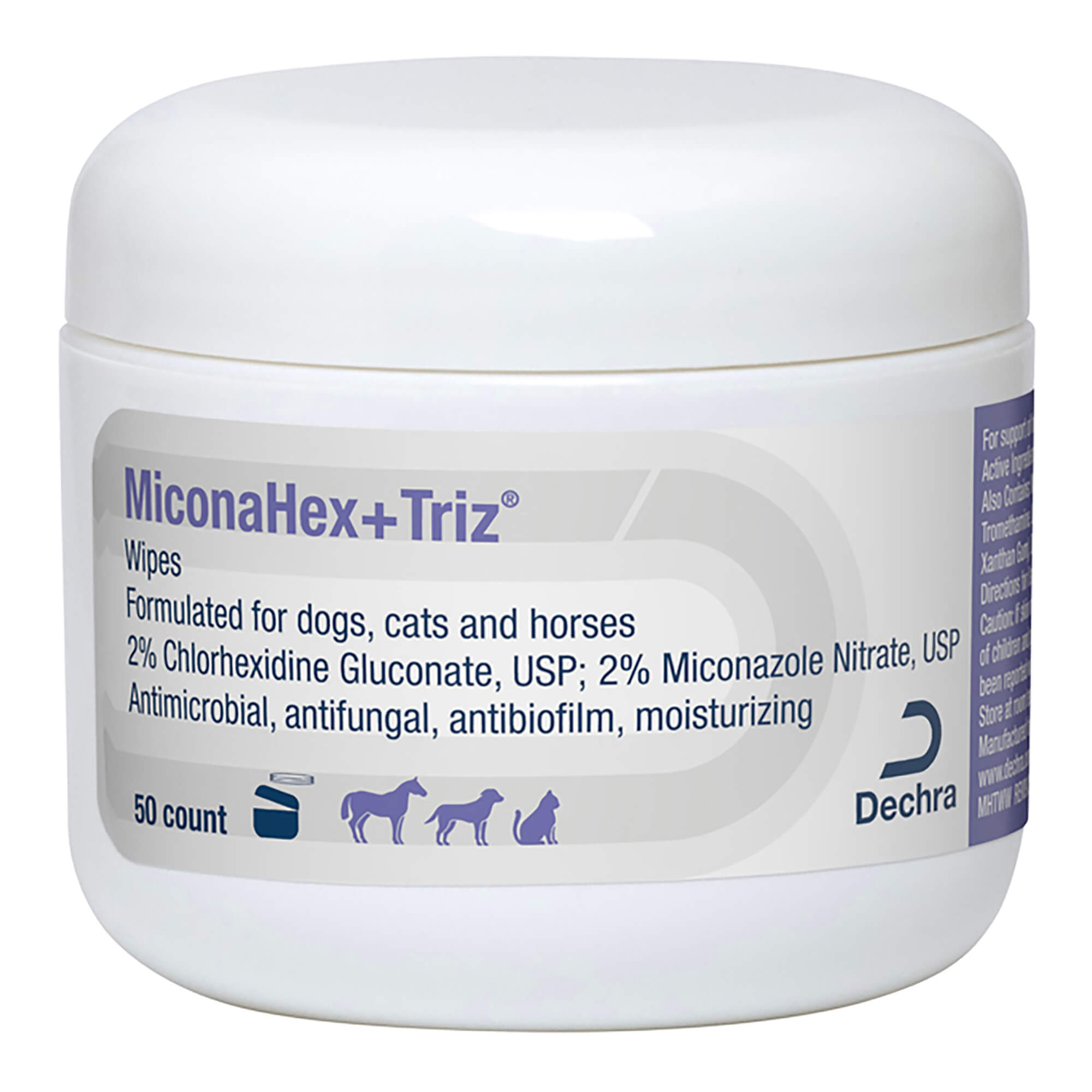 Dechra Miconahex+Triz Pet Wipes, 50 count - Pet Supplies 4 Less