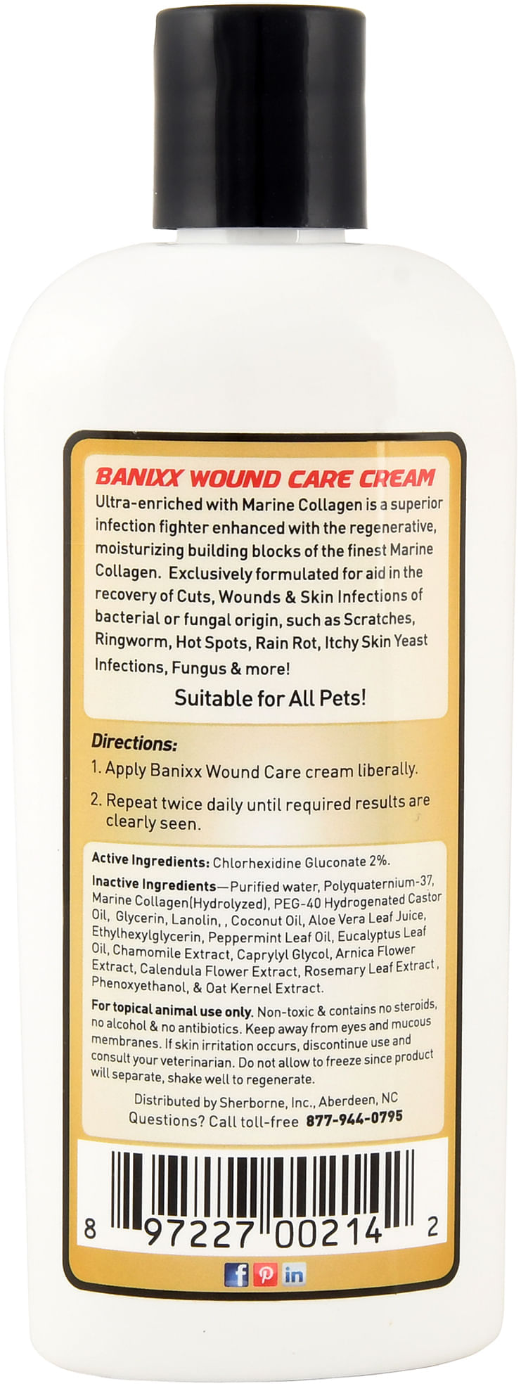 Banixx Wound Care Cream 8 oz