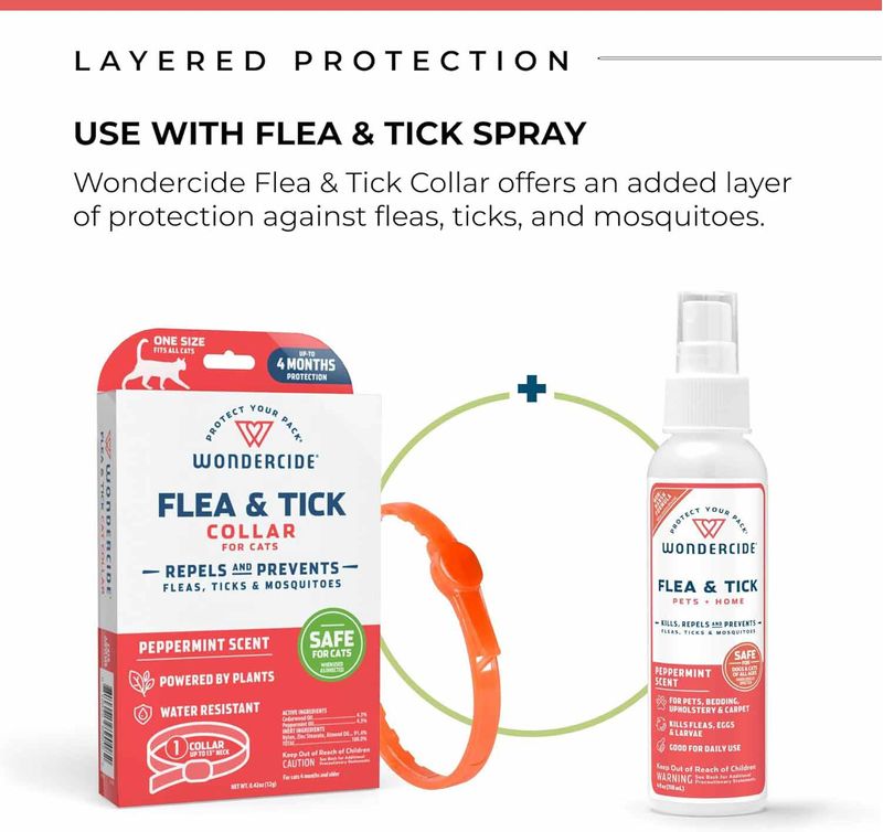 Wondercide Flea & Tick Collar for Cats, Peppermint