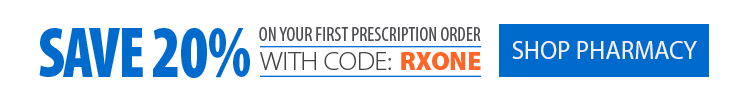 Save 20% on your first prescription order with code RXONE